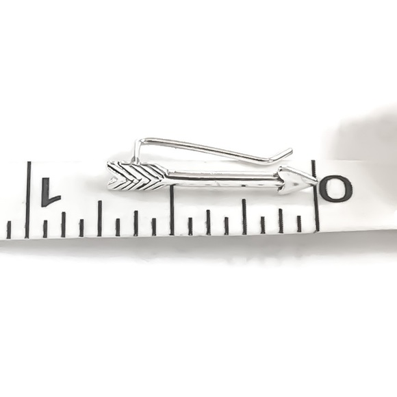 1PC 925 Sterling Silver Arrow Ear Crawler Climber Pin Sweep Earring Ear Cuff - Picture 5 of 9